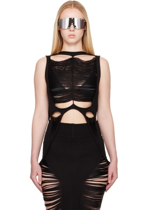 Rick Owens Black Hollywood Tanja Tank Top