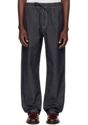 COMMAS Black Twill Denim Trousers