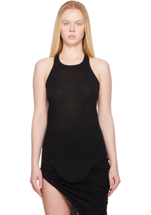 Rick Owens Black Hollywood Basic Rib Tank Top