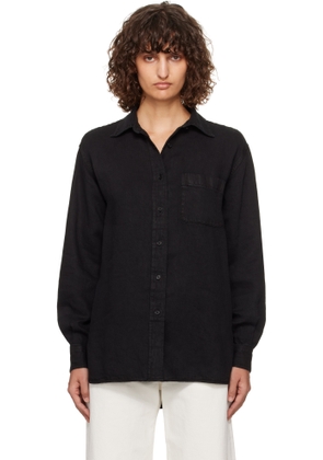 The Row Black Nesson Denim Shirt