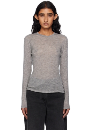 The Row Gray Iverness Sweater