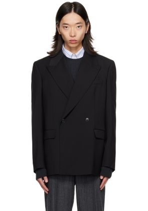 mfpen Black Double Breasted Blazer
