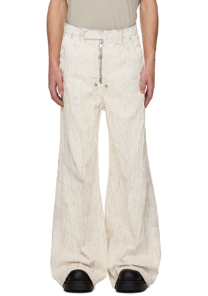 Rick Owens Off-White Concordians Tailored Wide Belas Jeans