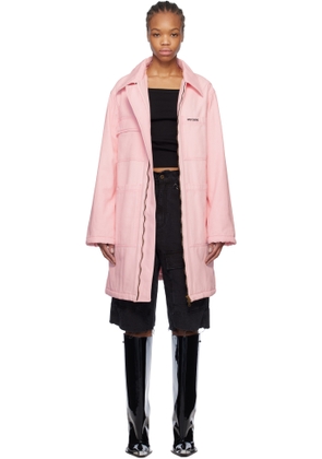 We11done Pink Oversized Work Coat