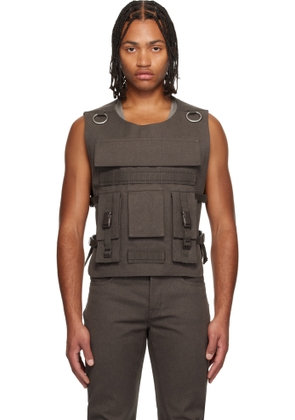 Rick Owens Brown Concordians Bonotto Capsule Ammo Vest