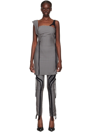 Ottolinger Black & White Plaid Minidress