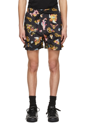 Versace Jeans Couture Black Paisley Shorts