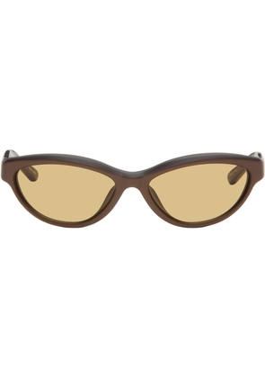 JACQUEMUS Brown 'The Curvo' Sunglasses