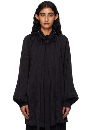Ann Demeulemeester Black Likki Comfort Pleated Shirt