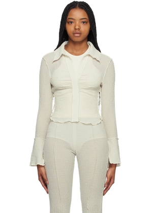 Yuzefi Off-White Gathered Shirt