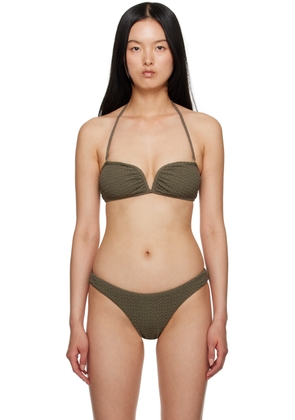 Nanushka Khaki Merve Bikini Bottoms