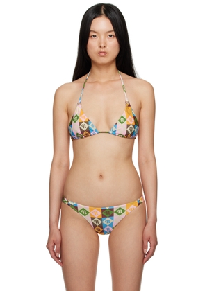 Nanushka Multicolor Zaida Bikini Top