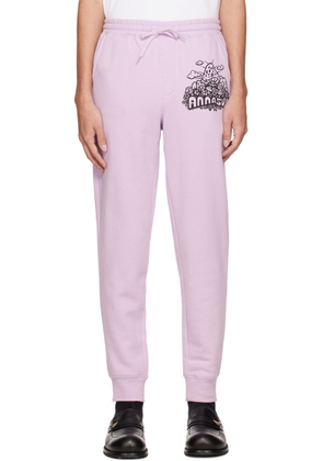 Anna Sui SSENSE Exclusive Purple Mushroom Lounge Pants