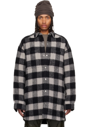 Rick Owens Black Concordians Oversized Overshirt