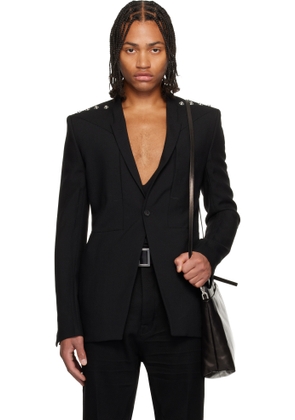 Rick Owens Black Concordians Fogpocket Soft Soft Blazer