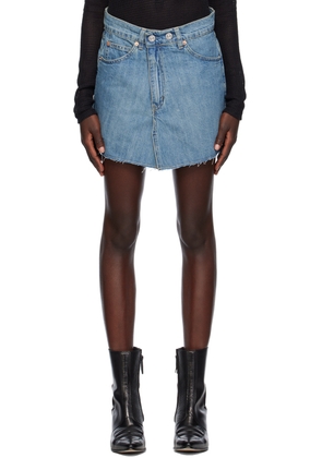 OUR LEGACY Blue Cover Denim Miniskirt