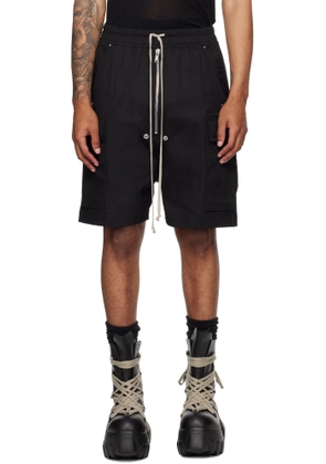 Rick Owens Black Concordians Cargobela Shorts