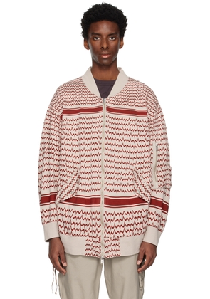 Undercoverism Taupe Graphic Bomber Jacket