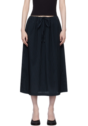 Gil Rodriguez Navy & Black Laila Midi Skirt