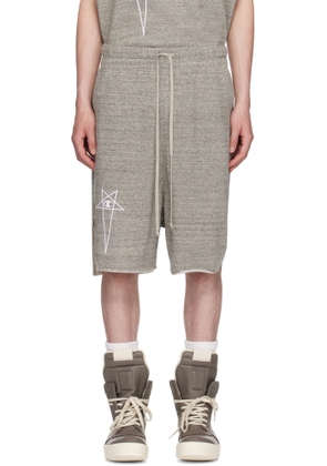 Rick Owens Gray Champion Edition Beveled Pods Shorts