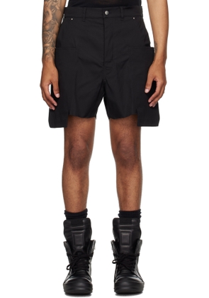 Rick Owens Black Concordians Stefan Cargo Shorts