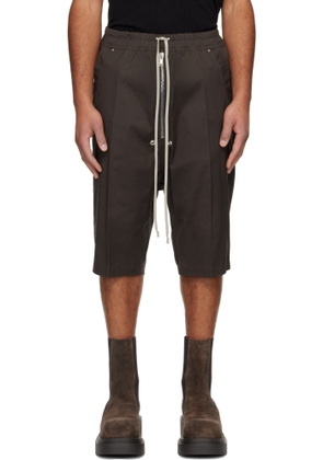 Rick Owens Gray Concordians Bela Pods Shorts
