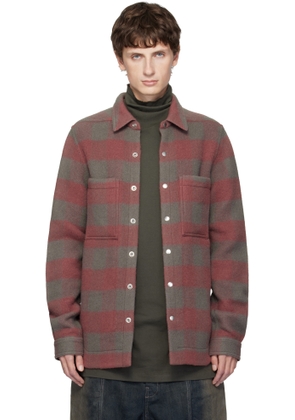 Rick Owens Pink Concordians Wool Shirt