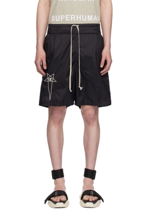 Rick Owens Black Champion Edition Taffeta Shorts