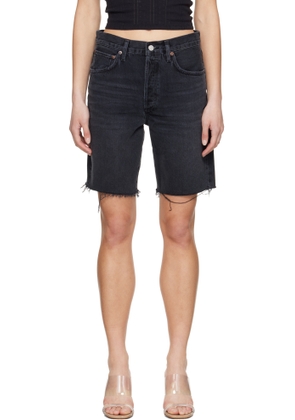 AGOLDE Black 90's Denim Shorts
