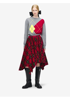 ALEXANDER MCQUEEN - MacQueen' Tartan Asymmetric Skirt - Item 857550QJAF26120