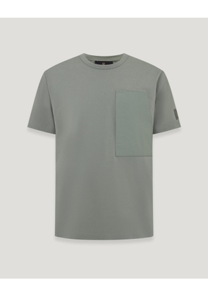 Belstaff Cover T-shirt Men's Cotton Jersey Sage Green Size M