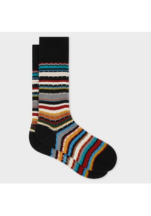 Paul Smith Cotton-Blend 'Signature Stripe' Socks Multicolour