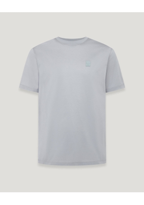 Belstaff Steel T-shirt Men's Mercerised Cotton Quarry Blue Size 3XL