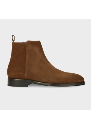 Paul Smith Tan Suede 'Bronson' Boots Brown