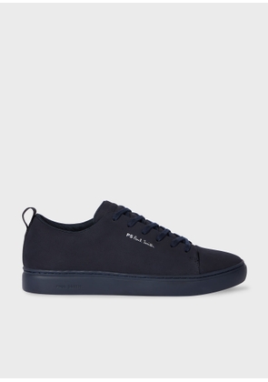 PS Paul Smith Navy Blue Nubuck Leather 'Lee' Trainers