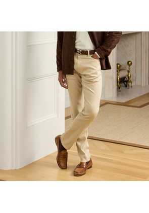 Slim Fit Stretch Linen-Cotton Jean