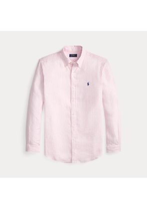 Custom Fit Striped Linen Shirt