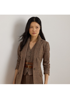 Glen Plaid Cotton-Blend Blazer