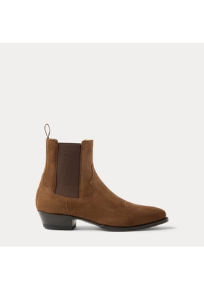 Calf-Suede Chelsea Western Boot