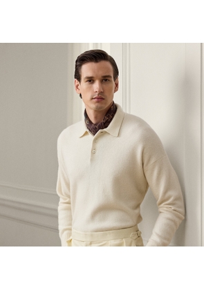 Cashmere-Alpaca Polo Collar Jumper
