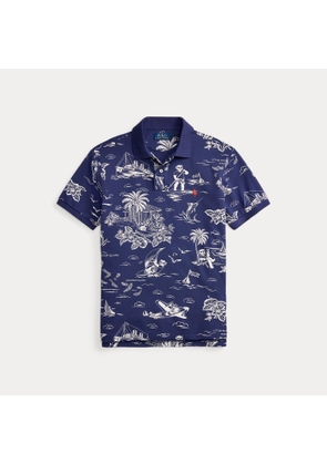 Custom Slim Polo Bear Mesh Polo Shirt