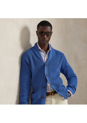 Cotton Shawl-Collar Cardigan