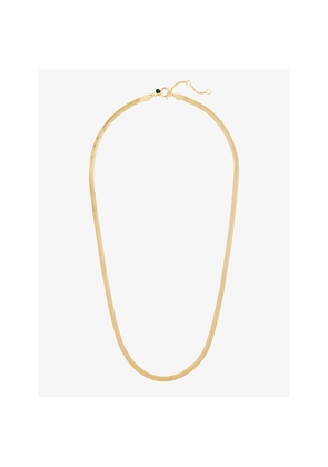 Womens Enamel Copenhagen Caroline Snake-Chain 18ct Yellow Gold-Plated Sterling-Silver Necklace