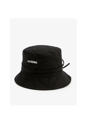Womens Jacquemus Le Bob Gadjo Brand-Plaque Cotton Bucket Hat