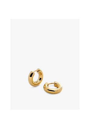 Womens Monica Vinader Essential Click 18ct Gold Vermeil Sterling-Silver Huggie Earrings