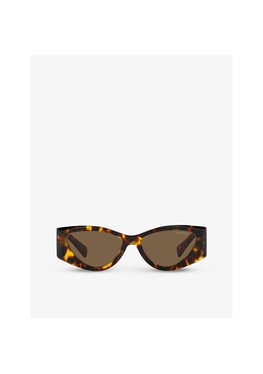 Womens Miu Miu Mu 06Ys Cat-Eye-Frame Tortoiseshell Acetate Sunglasses
