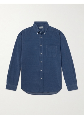 Hartford - Pitt Button-Down Collar Cotton-Corduroy Shirt - Men - Blue - S