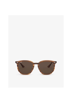 Womens Ray-Ban Rb4306 Round-Frame Tortoiseshell Acetate Sunglasses
