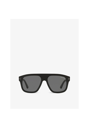 Mens Tom Ford Ft0777-N 56 Thor Square-Frame Acetate Sunglasses