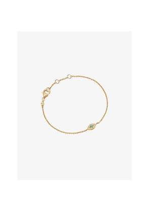 Womens Astley Clarke Biography Evil Eye 18ct Yellow Gold Vermeil and Turquoise Bracelet